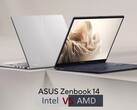 Intel-ZenBook 14 против AMD-ZenBook 14 (Источник изображения: Asus с правками)