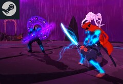 Быстро развивающаяся игра про боссов Furi доступна по очень низкой цене в Steam. Отредактированный скриншот игры. (Источник изображения: Steam)