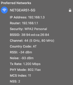 Ширина линии - 80 МГц. Соединение по Wi-Fi 6 даст не более 1.2 Гбит