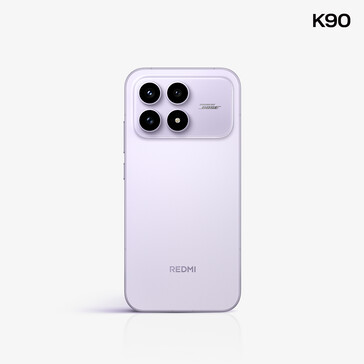 Redmi K90 в светло-фиолетовом цветовом варианте. (Источник изображения: Redmi)