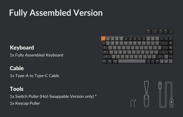 Содержимое коробки Keychron K3 QMK V3. (Источник изображения: Keychron)