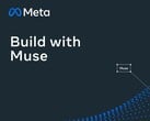 Мета-логотип с надписью «Build with Muse» на тёмном фоне