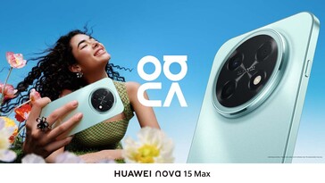 Huawei Nova 15 Max в синем цветовом решении