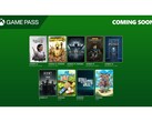 Рекламное изображение Xbox Game Pass, на котором изображены обложки девяти новых игр, добавляемых в сервис в апреле 2025 года. (Источник изображения: Microsoft)