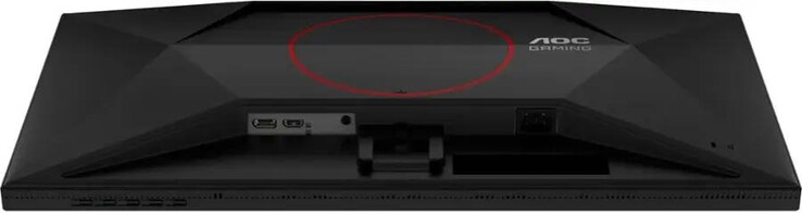 Новый 27-дюймовый игровой мини-светодиодный монитор не оснащен USB-C (Источник изображения: AOC)