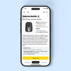 Рекомендация лучшего товара Amazon Help Me Decide AI включает в себя более дешевый и более дорогой варианты. (Источник изображения: Amazon)