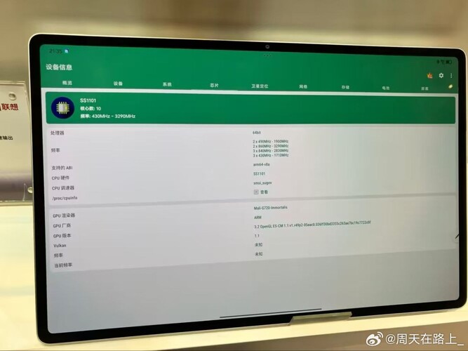 Технические характеристики Lenovo SS1101 (источник изображения: Telegram - закрытая группа)