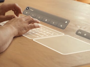 Очки Meta VR могут проецировать виртуальную клавиатуру на любую плоскую поверхность.