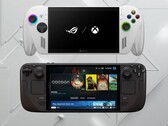 ROG Xbox Ally и Steam Deck OLED на фото