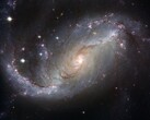 Изображение, показывающее галактику NGC 1672 и звезды во Вселенной. (Источник изображения: WikiImages - Pixabay)
