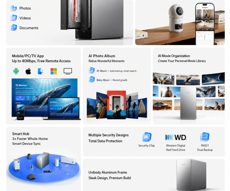 Основные особенности Xiaomi NAS ai (машинный перевод)