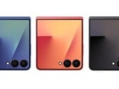 В сети появилось первое реальное изображение Samsung Galaxy Z Flip7 с включенным дисплеем упаковки и крышки. (Источник изображения: Evan Blass)