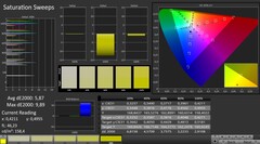 CalMAN: Color saturation