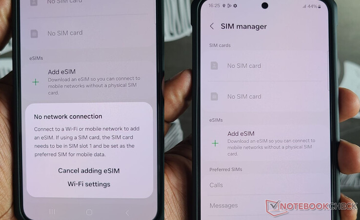 Преобразование физической SIM-карты в eSIM на телефоне Samsung (Источник изображения: Antony Muchiri)