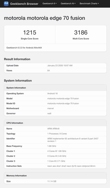 (Источник изображения: Geekbench)