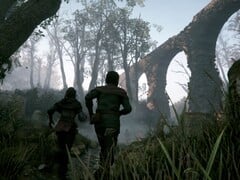 Изображение, на котором изображены два персонажа из игры «A Plague Tale: Innocence», которая сейчас продаётся на Steam со скидкой 90 %.