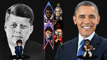 На снимке: скриншот игрового процесса из игры «Electoral Carnage».