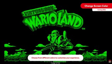 Чтобы изменить цвет экрана, пользователям нужно будет снять красную крышку объектива Nintendo Virtual Boy. (Источник изображения: Nintendo)