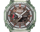 Крупный план циферблата Casio GA-2100CC-3A.