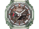 Крупный план циферблата Casio GA-2100CC-3A.