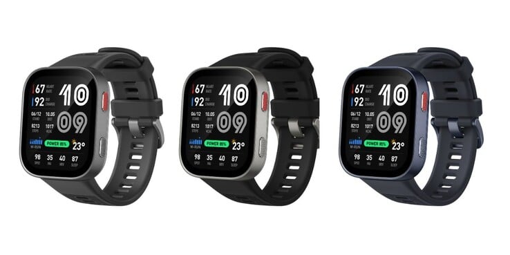 Смарт-часы Amazfit Bip Max доступны в сером, черном и синем цветах