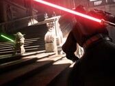 Скриншот Star Wars Battlefront II, на котором изображены Йода и Дарт Мол
