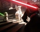 Скриншот Star Wars Battlefront II, на котором изображены Йода и Дарт Мол