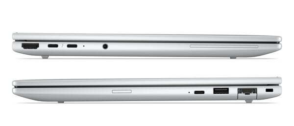 Ноутбук EliteBook 8 G2a 14 с опциональным разъёмом RJ45 для подключения к сети Ethernet.