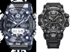 Утечка информации о часах Casio G-Shock Mudmaster GG-B100X (слева) и более дорогой модели G-Shock GWG-2000 (справа), как ожидается, будут иметь достаточно много общих характеристик. (Источник изображения: @geesgshock on Instagram / Casio)