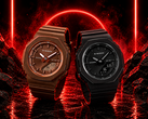 Часы Casio G-Shock GMA-P2110B-1A и G-Shock GMA-P2110B-5A (справа налево)