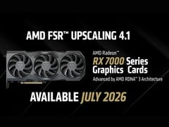 Скриншот анонса FSR 4.1 INT8 от AMD для графических процессоров серии RX 7000
