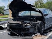 Последствия возгорания демонстрационного автомобиля Lucid Air