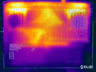 Тест на напряжение при поверхностных температурах (внизу)