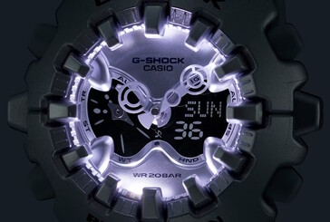 В модели GA-V01 для подсветки циферблата используются два светодиода Super Illuminator высокой яркости. (Источник изображения: Casio)