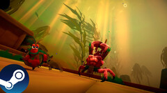 Игровой скриншот из игры Another Crab's Treasure, демонстрирующий окружение и игровой процесс. (Источник изображения: Steam - Отредактировано)