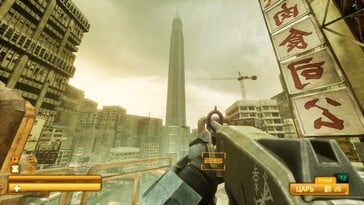На изображении: скриншот игрового процесса из игры SPRAWL zero.
