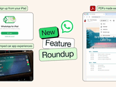 Среди последних усовершенствований WhatsApp — возможность регистрации с iPad, улучшенная поддержка формата PDF и функция обмена музыкой. 