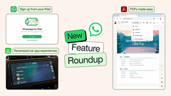 Среди последних усовершенствований WhatsApp — возможность регистрации с iPad, улучшенная поддержка формата PDF и функция обмена музыкой. 