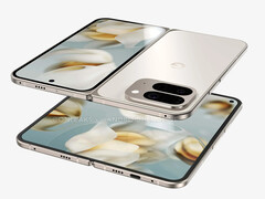 Похоже, что Google практически не внес никаких визуальных изменений в свой новый складной телефон. (Источник изображения: Android Headlines & OnLeaks)