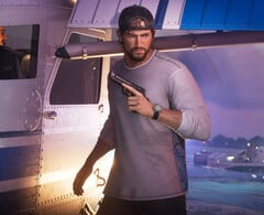 Джейсон, главный герой игры GTA 6, держит в руках пистолет.