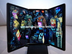 Samsung может выпустить еще как минимум одно поколение складных устройств, прежде чем доберется до своего первого трехслойного. (Источник изображения: Samsung Display)