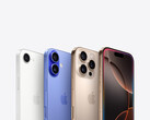 Рекламное изображение, демонстрирующее камеры для всех вариантов iPhone 16 на сером фоне. (Источник изображения: Apple)