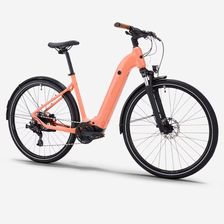 Электронный велосипед Decathlon Peach Orange Rockrider E-ACTV 500
