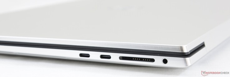 Правая сторона: 2x USB Type-C + Thunderbolt 3, картридер, комбинированный аудио разъем