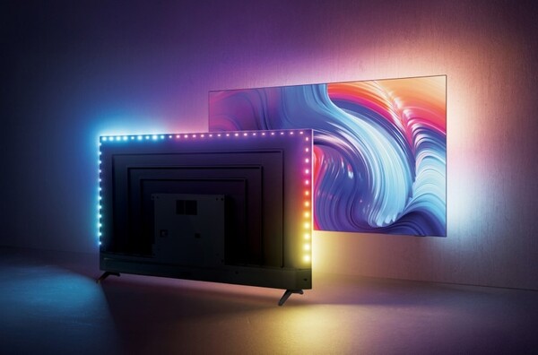 Телевизор Philips Ambilight оснащен встроенными светодиодными полосками. (Источник изображения: Philips)
