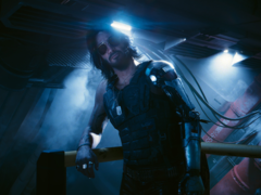 Скриншот Киану Ривза в роли Джонни Сильверхэнда в Cyberpunk 2077 (источник изображения: SteamDB)
