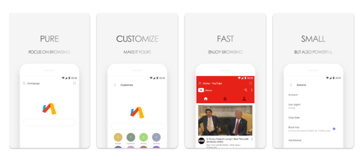 Через браузер Android 
