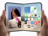 Две руки держат по iPhone Duo, один сложенный, другой разложенный