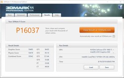 Оценка в 3DMark 11 после стресс-теста