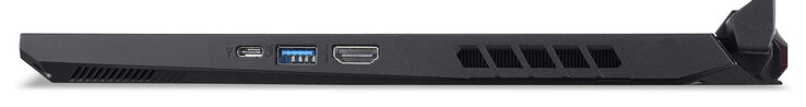 Правая сторона: USB 3.2 Gen 2 (Type-C), USB 3.2 Gen 2 (Type-A), HDMI